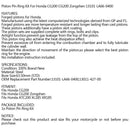 STD 4 x45,5 mm UK 63,5 mm slagkolvsats Motor 13101-LA66-0400 CG200 Honda Fit