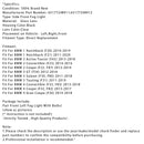 Par tåkelys med lamper for BMW F20 F21 F30 F31 F80 2011-2019