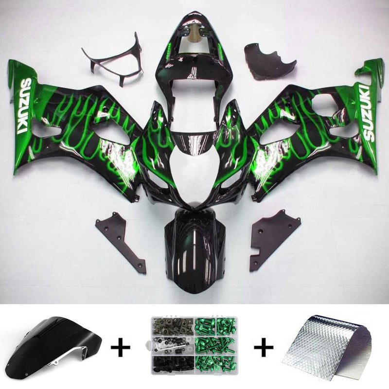 2003-2004 Suzuki GSXR1000 K3 Injektionsabzugs Kit Körperwerk Kunststoff ABS