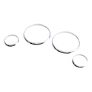 1994-2001 BMW E38 Série 7 Silver Dashboard Trim Rings Velocímetro Cluster 500-125