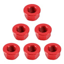 Pinjongmuttersett M10x1,25 rød for Yamaha YZF-R1 98-14, R3 15-18, YZF-R6 03-21