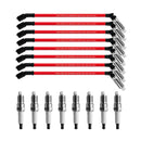 8x Zündkerzen + Drähte 10,5mm Set 19299585 Für Chevy GMC 4,8 L 5,3 L 6,0 L V8