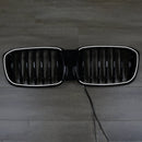 Kiiltävä musta etu munuaisen mesh grilli ritilä FIT BMW X4 G02 X3 G08 2018-2021