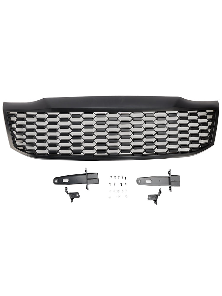 2012-2014 Toyota Hilux Vigo MK7 Mattsvart främre stötfångargrill