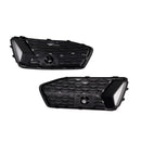 2PCS Frontstoßstange Grille Grill Nebelscheinwerfer Abdeckung Fit Audi A6 C8 2019-2023