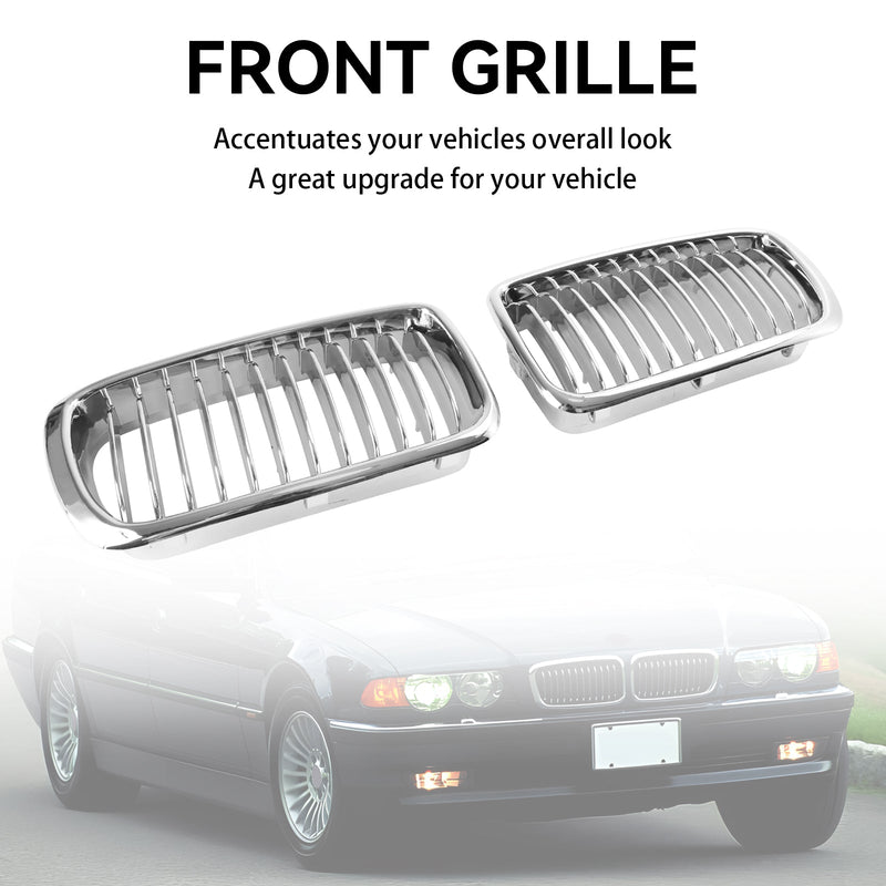 1994-2001 BMW Serie 7 E38 Rejilla frontal cromada 2 piezas