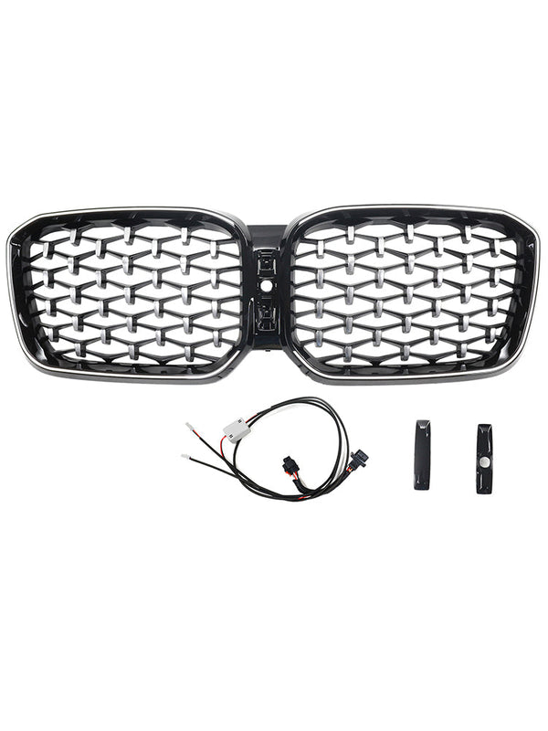 2022-2025 BMW X3 G01 X4 G02 Diamant Front Stoßstange Nieren Kühlergrill Chrom