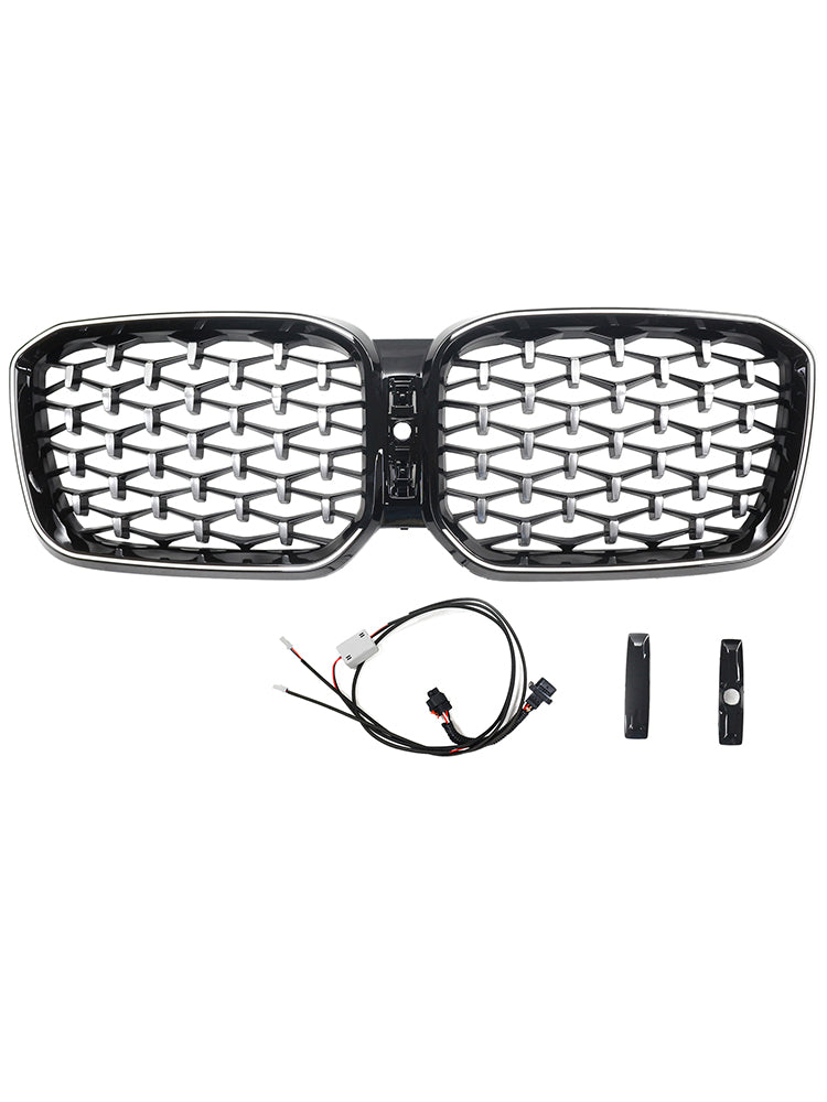 2022-2025 BMW X3 G01 X4 G02 Diamant Front Stoßstange Nieren Kühlergrill Chrom