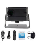 4K Projector Smart Android Home Projector Living Room Bedroom Smart Voice Electric Focus Dual Frequency High-Definition Projector EU