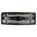 2009–2014 Ford F150 Matt Black Raptor Style Front -Floor Bar Grill Grill s LED