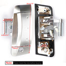 Manija de puerta exterior plateada izquierda/lado del conductor para Nissan 350Z 2003-2009