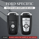 Schwarze Autoschlüsselhülle aus Aluminiumlegierung mit TPU-Verschluss und Schnalle für Ford