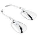 Paar schwarze M10-Rückspiegel für Yamaha V-Star XVS650 1998-2004 XVS1100 00-09