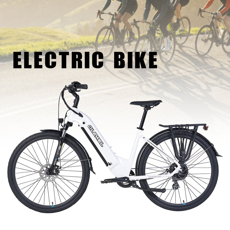 700C*45C 36V 16,5AH 250W 8-växlad elcykel E-cykel aluminium