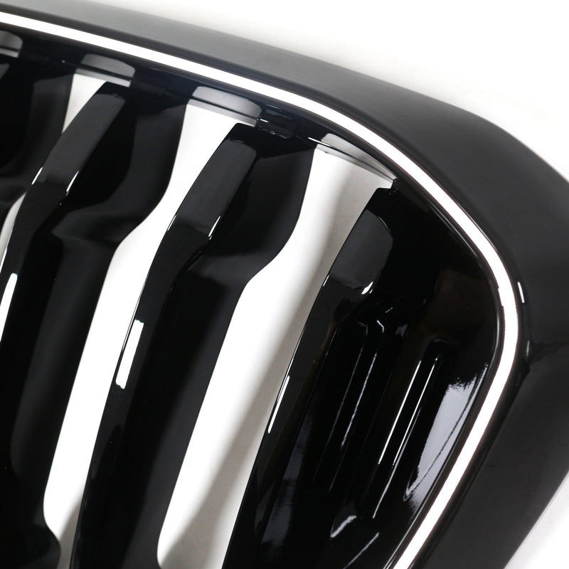 Kiiltävä musta etu munuaisen mesh grilli ritilä FIT BMW X4 G02 X3 G08 2018-2021