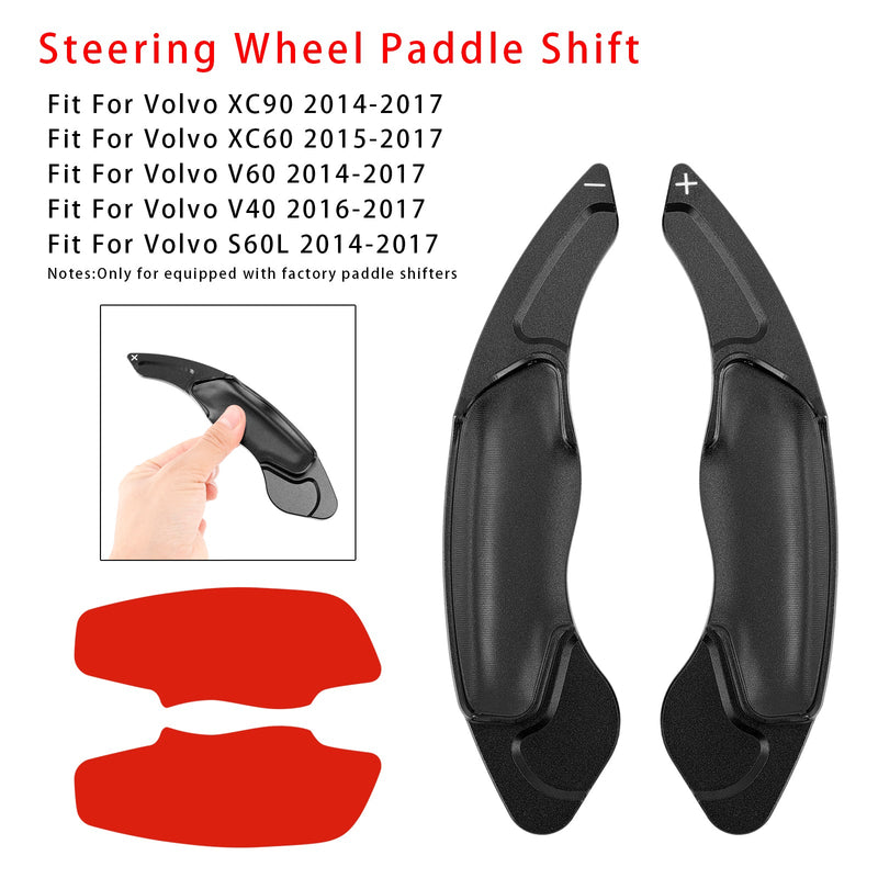 Lenkrad-Schaltwippen-Verlängerung für Volvo XC60 XC90, Aluminium