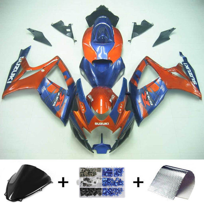 2006-2007 K6 Suzuki GSXR 600/750 injeksjonskinnesett karosseri plast