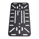 Universeller symmetrischer Seiten-Satteltaschen-Montagehalterungssatz Schwarz für Motorräder