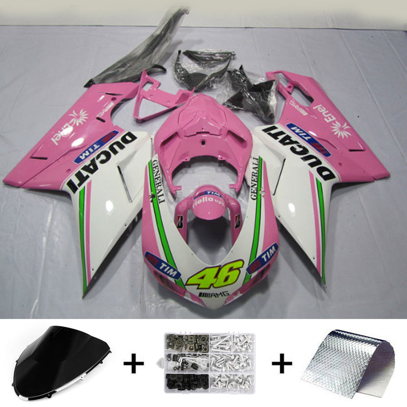 2007-2011 Ducati 1098 1198 848 kåpesett kropp ABS