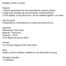 2024-2025 Daytona 660 Cooling Cooling Engine Cooler