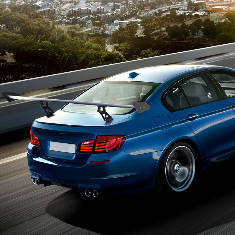 Porta traseira universal de 135 cm, spoiler traseiro GT em alumínio ajustável, genérico