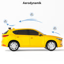 Alerón trasero de aluminio ajustable para escotilla universal GT, color plateado, 15