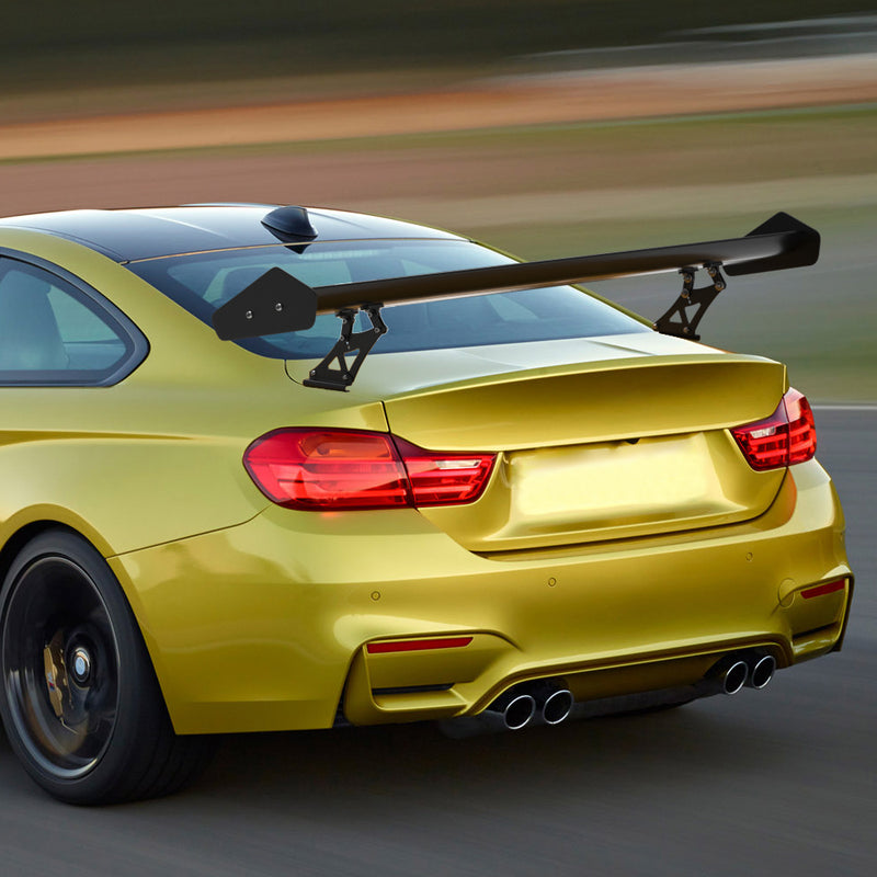 Spoiler de corrida de asa traseira de alumínio GT leve e ajustável universal genérico