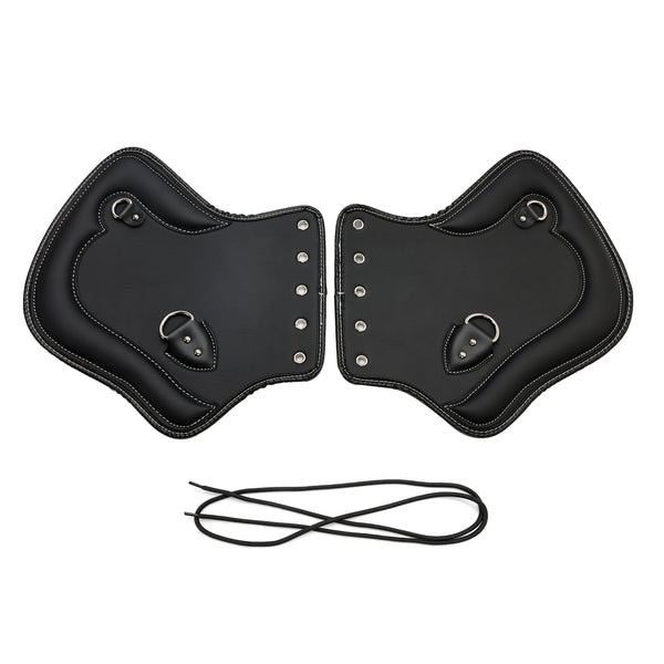 1985–2017 Touring, Softail, Dyna oder Sportster Bikes Paar CNC Hitzeschild Sattelschutz Schwarzbraun