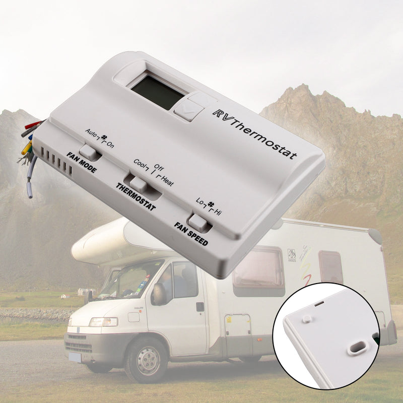Ersättning Digital termostat för uppvärmning/kylning, kompatibel med Coleman 83303362, vit