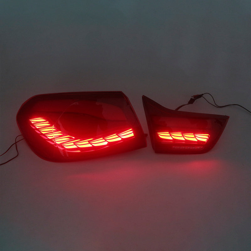 2013 2014–2020 BMW F32 (Coupé/Cabrio) L&R Red LED Baglys, baglysmodul 63217296100 63217296099