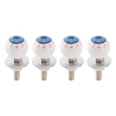 4x Motorrad Fahrrad Kunststoff Augapfel Nummernschild Bolzen Auf Schraube Auf Rahmen Mutter