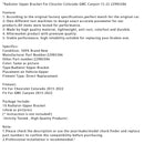 Obere Kühlerhalterung 22985586 für Chrysler Colorado und GMC Canyon (2015–2022)