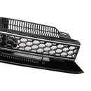 Frontgrill im GTI-Stil mit hoher Leiste und schwarzer Chromleiste, passend für VW Golf 6 MK6 2010-2014