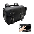 Heck Bag Pu Pu Side Saddle Tail Bag Bagasjepose Lagring Svart for motorsykkel