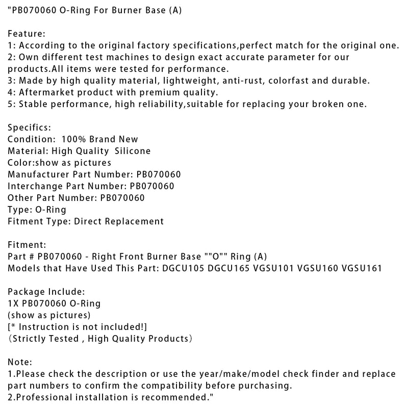 PB070060 O-Ring für Brennerbasis (A)