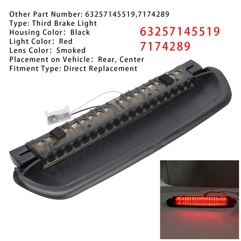 3rd Brake Light Rear 63257145519 For BMW 3 Series E90 2005-2012 Smoked