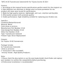 6-teiliges K120-Getriebemagnetventil-Set für Toyota Corolla SE 2021