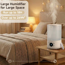 Nawilżacz Cool Mist 4L do sypialni, pokoju dziecięcego & Rośliny, cichy, z dyszami 360°, automatycznym wyłączaniem i światłem zmieniającym kolor.