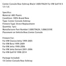 Center Console Hinten Aschenbecher Schwarz 1J0857962H Für VW Golf IV 4 1J1 1J5