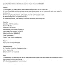 1995-2004 Toyota Tacoma 2st främre fönsterregulator tätningslist WP685VZ