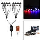 16Pcs Front Grille LED Flashing Lighting Bullet Head Appearance For Universal Car