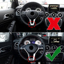 Silber Chrom Lenkrad Trim Abdeckung Für Mercedes Benz W204 W207 W212 C-Klasse