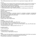 2017 JEEP COMPASS HINTERACHRÄGER I klassisk stil 3501A115 3501A036 3570A004