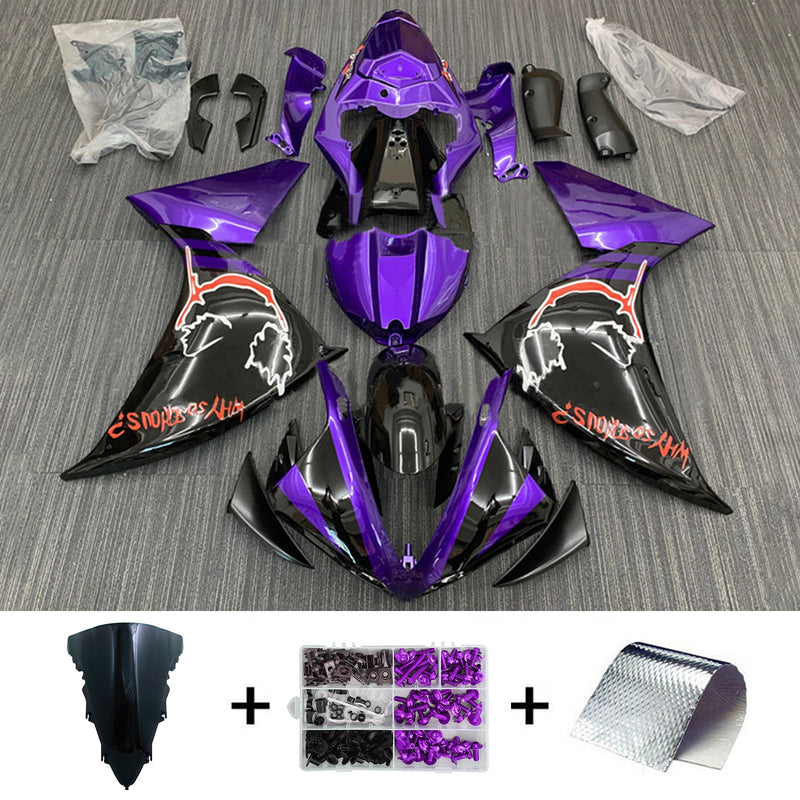 Zestaw owiewek wtryskowych Yamaha YZF-R1 na lata 2012-2014, korpus z tworzywa ABS