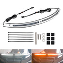 2014+Touring Electra Glide Street Glide Ultra Limited LED Lauf Blinker Licht Windschutzscheibe Trim