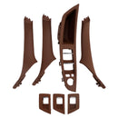 7x Rot Braun Innen Tür Panel Griff Pull Trim Für BMW 5 Series F10 F11 10-16