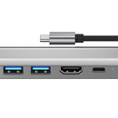 5 in 1 TYPE-C auf USB3.0*1+USB2.0*1+PD100W/USB-C Daten+HDMI+100M Netzwerkkarte iPad