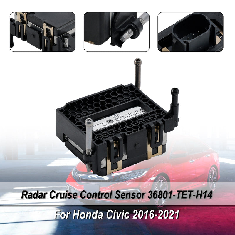 2016-2021 Honda Civic främre radar farthållare avståndssensor 36801-TET-H14