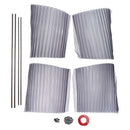4x Universal Car Side Window Sun Shades Silver For Breast feeding Taking a nap