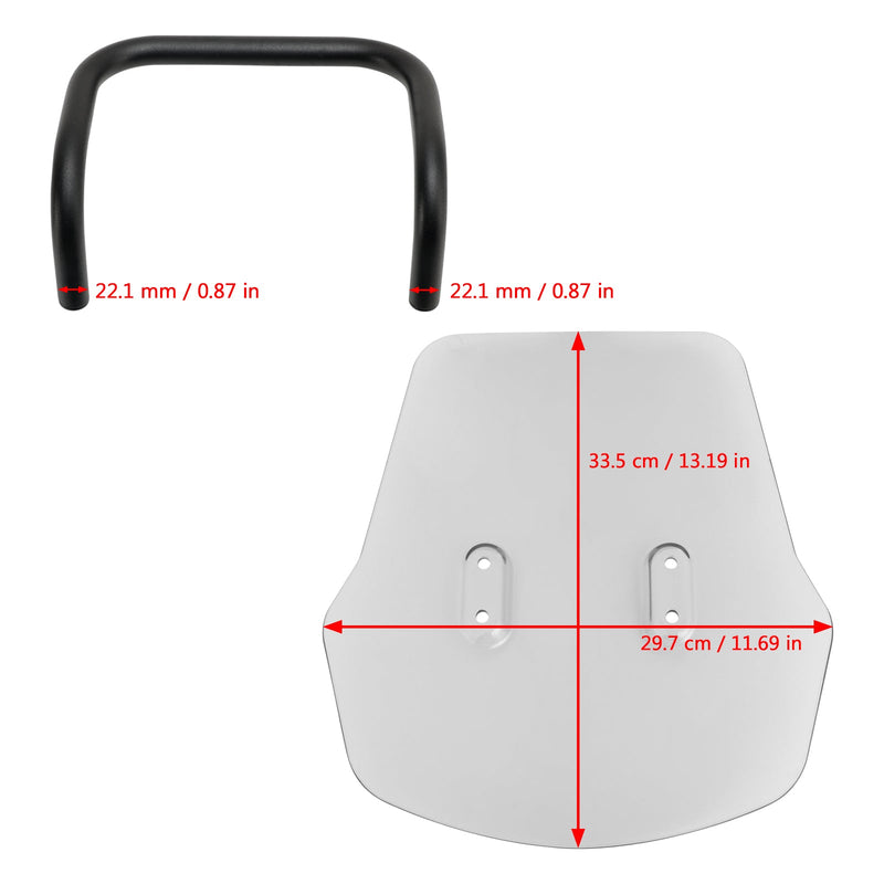 2019-2023 HONDA Hunter Cub CT125 ABS Motorsykkel frontrute frontrute